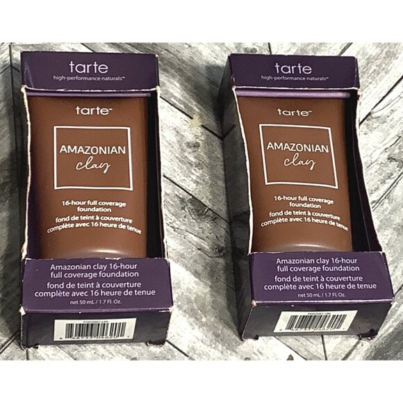 2 Tarte Amazonian Clay Foundation 57H Rich Honey 16-Hour Full Coverage Makeup - Picture 2 of 5